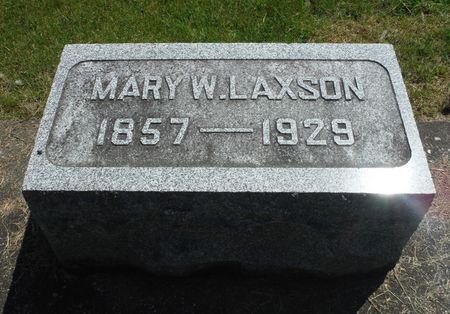 LAXSON, MARY W. - Delaware County, Iowa | MARY W. LAXSON 