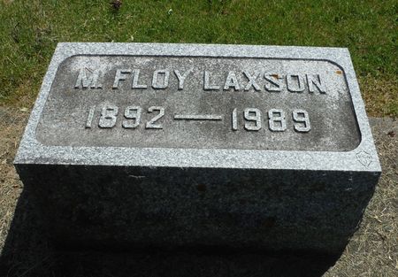 LAXSON, M. FLOY - Delaware County, Iowa | M. FLOY LAXSON 