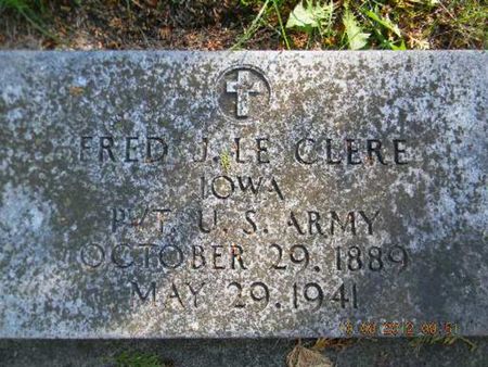 LE CLERE, FRED J. - Delaware County, Iowa | FRED J. LE CLERE 