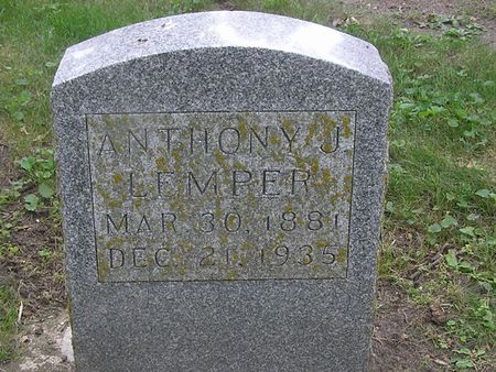 LEMPER, ANTHONY J. - Delaware County, Iowa | ANTHONY J. LEMPER 