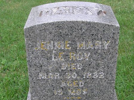 LEROY, JENNIE MARY - Delaware County, Iowa | JENNIE MARY LEROY 