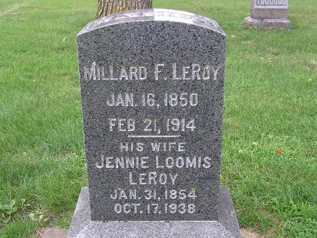 LOOMIS LEROY, JENNIE - Delaware County, Iowa | JENNIE LOOMIS LEROY 