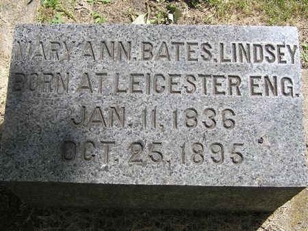 BATES LINDSEY, MARY ANN - Delaware County, Iowa | MARY ANN BATES LINDSEY 