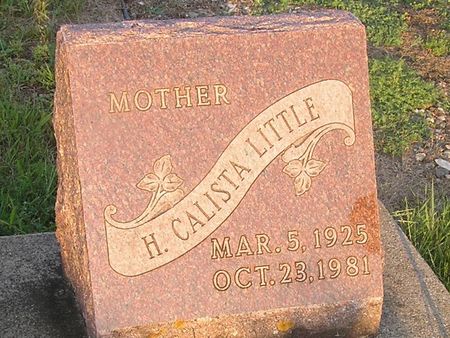 LITTLE, H. CALISTA - Delaware County, Iowa | H. CALISTA LITTLE 