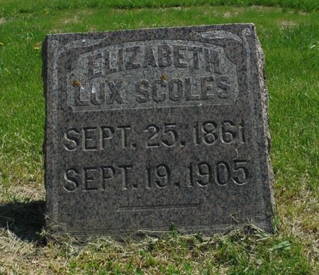 SCOLES LUX, ELIZABETH - Delaware County, Iowa | ELIZABETH SCOLES LUX 