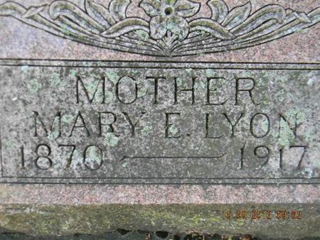 LYON, MARY E. - Delaware County, Iowa | MARY E. LYON 