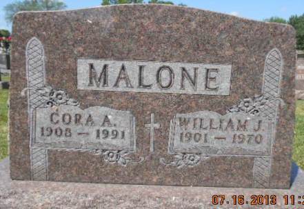 MALONE, WILLIAM JAMES - Delaware County, Iowa | WILLIAM JAMES MALONE 