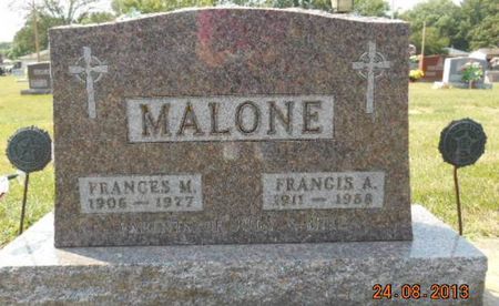 MALONE, FRANCES M. - Delaware County, Iowa | FRANCES M. MALONE 