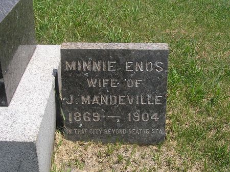 ENOS MANDEVILLE, MINNIE - Delaware County, Iowa | MINNIE ENOS MANDEVILLE 