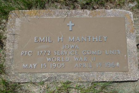 MANTHEY, EMIL H. - Delaware County, Iowa | EMIL H. MANTHEY 