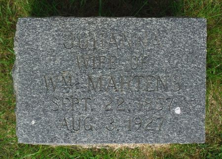 MARTENS, JOHANNA - Delaware County, Iowa | JOHANNA MARTENS 