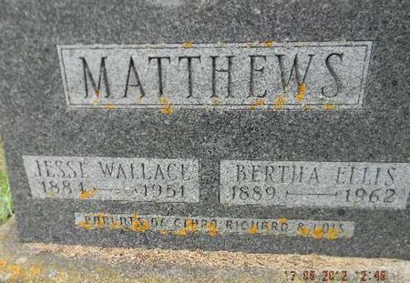 MATTHEWS, BERTHA ELLIS - Delaware County, Iowa | BERTHA ELLIS MATTHEWS 
