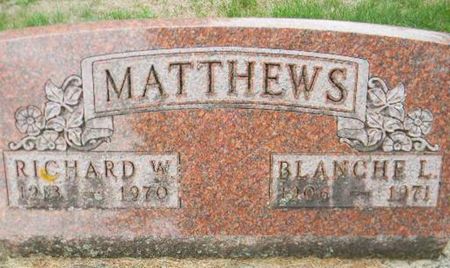 MATTHEWS, RICHARD W. - Delaware County, Iowa | RICHARD W. MATTHEWS 