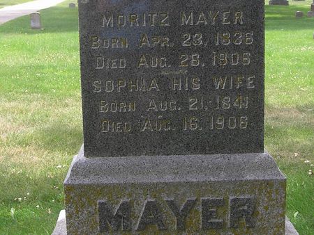 MAYER, MORITZ - Delaware County, Iowa | MORITZ MAYER 