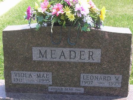 MEADER, LEONARD - Delaware County, Iowa | LEONARD MEADER 