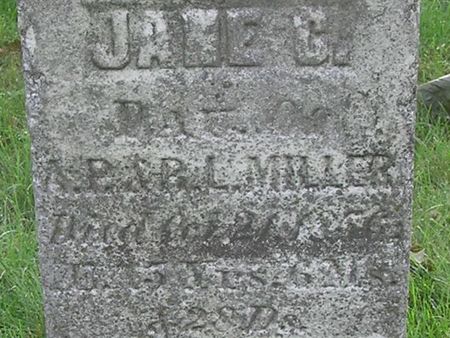 MILLER, JANE - Delaware County, Iowa | JANE MILLER 