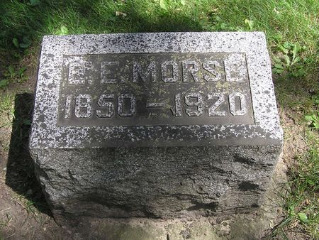 MORSE, E. E. - Delaware County, Iowa | E. E. MORSE 