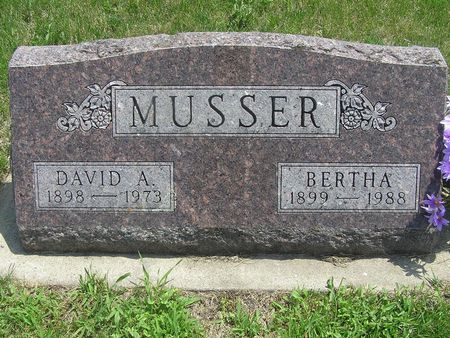 MUSSER, BERTHA - Delaware County, Iowa | BERTHA MUSSER 