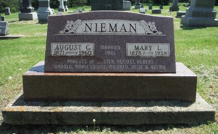 NIEMAN, AUGUST CHARLES GARRETT - Delaware County, Iowa | AUGUST CHARLES GARRETT NIEMAN 