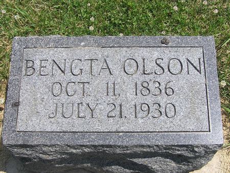 OLSON, BENGTA - Delaware County, Iowa | BENGTA OLSON 