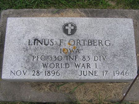 ORTBERG, LINUS F, - Delaware County, Iowa | LINUS F, ORTBERG 