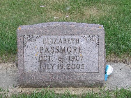 PASSMORE, ELIZABETH - Delaware County, Iowa | ELIZABETH PASSMORE 