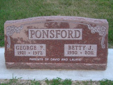 PONSFORD, BETTY J. - Delaware County, Iowa | BETTY J. PONSFORD 