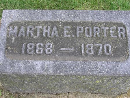 PORTER, MARTHA E. - Delaware County, Iowa | MARTHA E. PORTER 