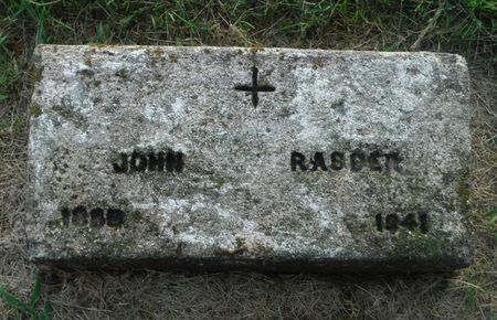 RASDER, JOHN - Delaware County, Iowa | JOHN RASDER 