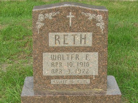 RETH, WALTER - Delaware County, Iowa | WALTER RETH 