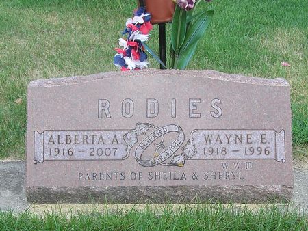 RODIES, ALBERTA A. - Delaware County, Iowa | ALBERTA A. RODIES 
