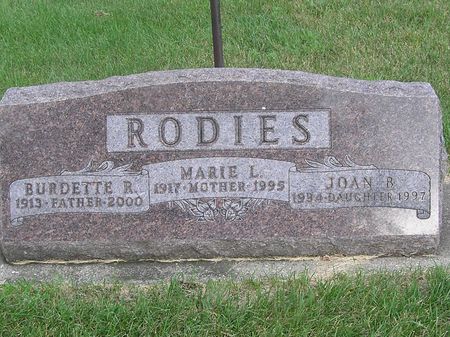 RODIES, BURDETTE R. - Delaware County, Iowa | BURDETTE R. RODIES 