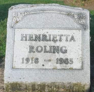 ROLING, HENRIETTA - Delaware County, Iowa | HENRIETTA ROLING 