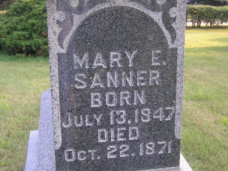 SANNER, MARY F. - Delaware County, Iowa | MARY F. SANNER 