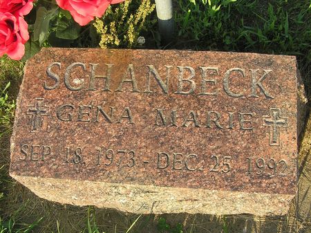 SCHANBECK, GENA MARIE - Delaware County, Iowa | GENA MARIE SCHANBECK 