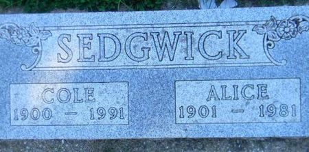BATTIN SEDGWICK, ALICE A. - Delaware County, Iowa | ALICE A. BATTIN SEDGWICK 