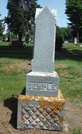 SEMPLE, FAMILY MONUMENT - Delaware County, Iowa | FAMILY MONUMENT SEMPLE 