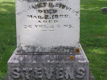 STEVENS, REV. JAMES H. - Delaware County, Iowa | REV. JAMES H. STEVENS 
