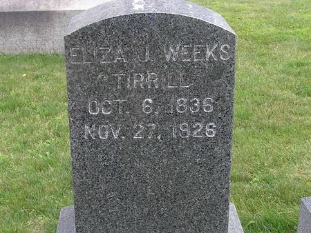 WEEKS TIRRILL, ELIZA J. - Delaware County, Iowa | ELIZA J. WEEKS TIRRILL 