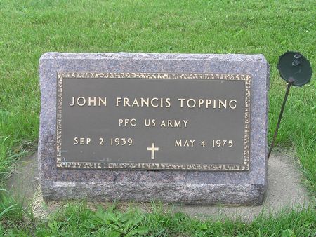 TOPPING, JOHN FRANCIS - Delaware County, Iowa | JOHN FRANCIS TOPPING 