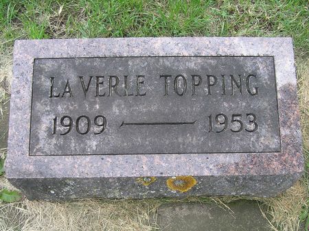 TOPPING, LAVERLE - Delaware County, Iowa | LAVERLE TOPPING 
