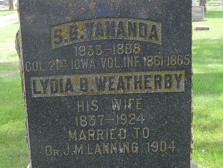 VANANDA, LYDIA B. - Delaware County, Iowa | LYDIA B. VANANDA 