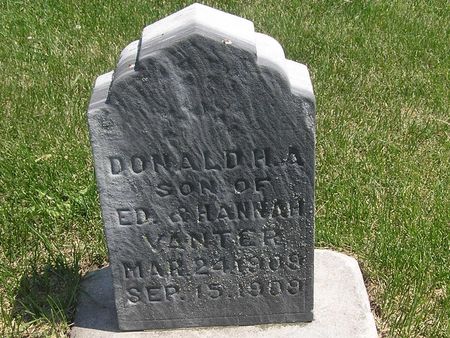VANTER, DONALD H.A. - Delaware County, Iowa | DONALD H.A. VANTER 