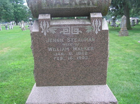 STEADMAN WALKER, JENNIE - Delaware County, Iowa | JENNIE STEADMAN WALKER 