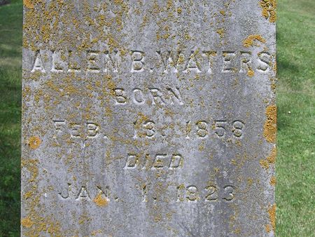 WATERS, ALLEN B. - Delaware County, Iowa | ALLEN B. WATERS 