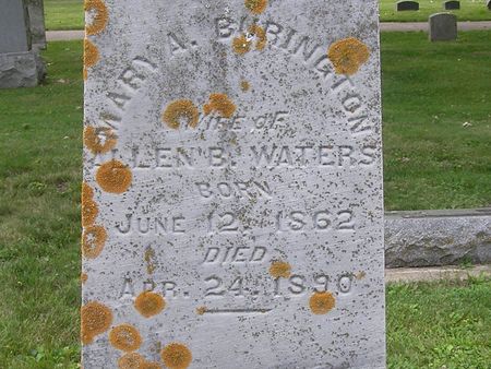 WATERS, MARY A. - Delaware County, Iowa | MARY A. WATERS 