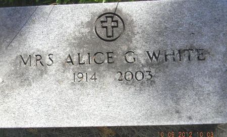 WHITE, ALICE G. - Delaware County, Iowa | ALICE G. WHITE 