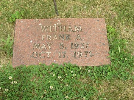 WITHAM, FRANK A. - Delaware County, Iowa | FRANK A. WITHAM 