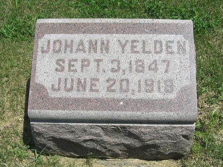 YELDEN, JOHANN - Delaware County, Iowa | JOHANN YELDEN 