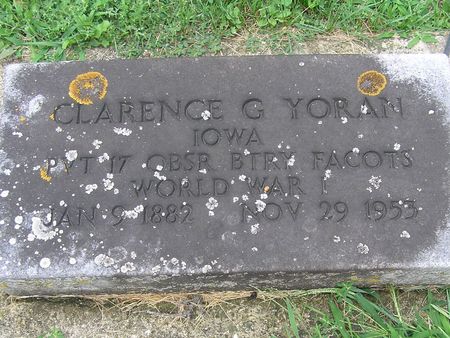 YORAN, CLARENCE - Delaware County, Iowa | CLARENCE YORAN 